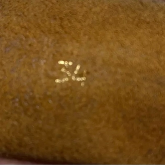 Vintage Latigo Cowhide Handtooled Painted Mushroom Belt, Size 34, Preowned - Picture 9 of 14